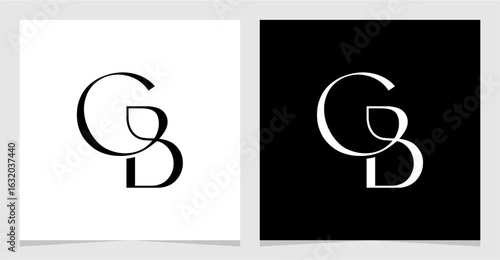 CB or BC Initial Letter Logo Vector Element , Initial Logo for Brand Vector Design Graphic