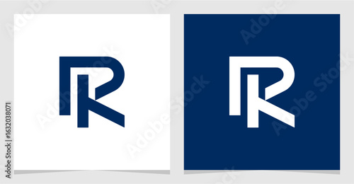 PK or KP Initial Letter Logo Vector Element , Initial Logo for Brand Vector Design Graphic