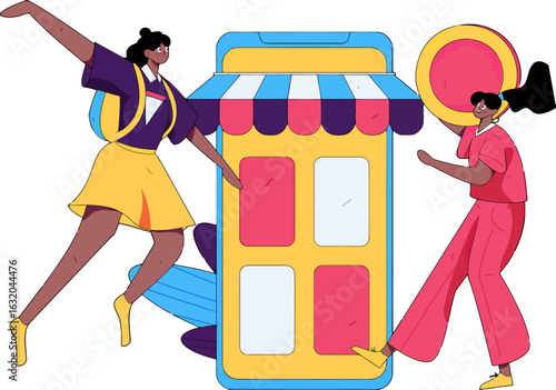 Boost Your Business with Mobile Commerce Solutions Featuring Modern Design and Streamlined Shopping Experience, Empowering Customers with Seamless Navigation and Intuitive Interface