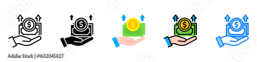 Expenses icon multiple style 