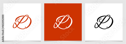 LD or DL Initial Letter Abstract Logo Vector Element , Initial Logo for Brand Vector Design Graphic