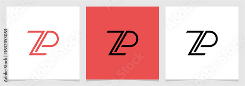 ZP or PZ Initial Letter Modern Logo Vector Element , Initial Logo for Brand Vector Design Graphic