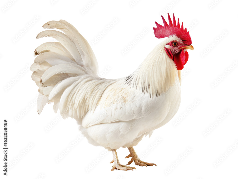 Fototapeta premium Majestic White Rooster