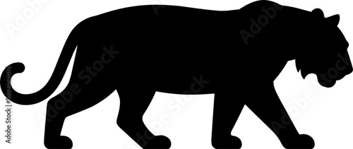 Tiger Silhouette Vector Illustration