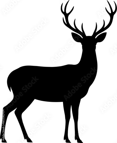 Deer Silhouette Vector Illustration