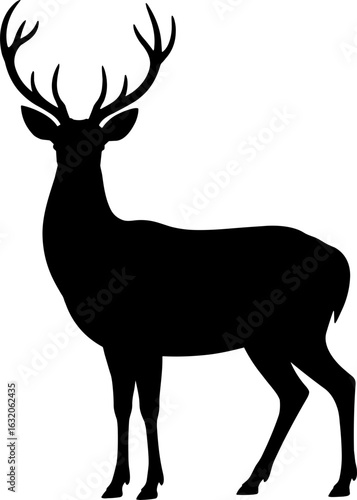 Deer Silhouette Vector Illustration