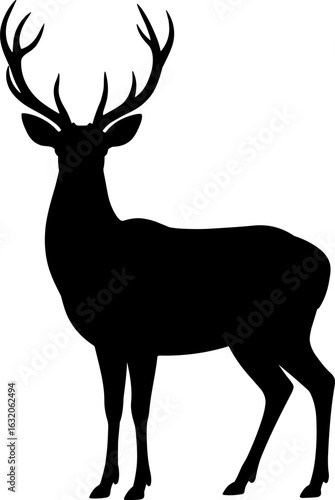 Deer Silhouette Vector Illustration