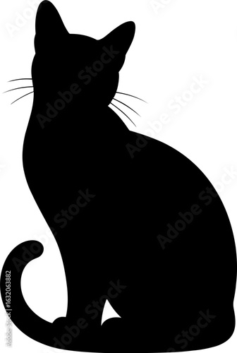 Cat Silhouette Vector Illustration