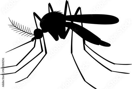 Mosquito Silhouette Vector Illustration