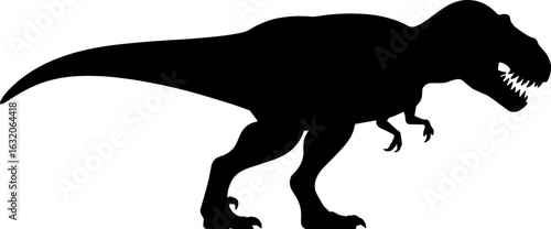 T Rex Dinosaur Silhouetter Vector Illustration