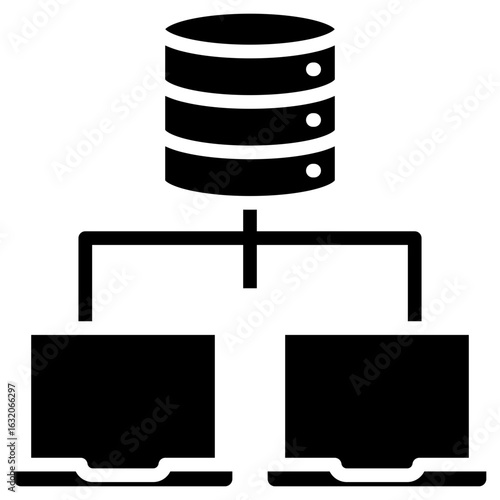 Data Sharing glyph icon
