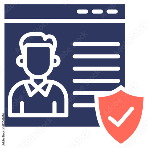Account glyph color icon