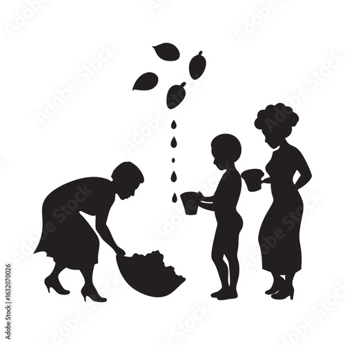 Reparations Land Justice Walkers Silhouette