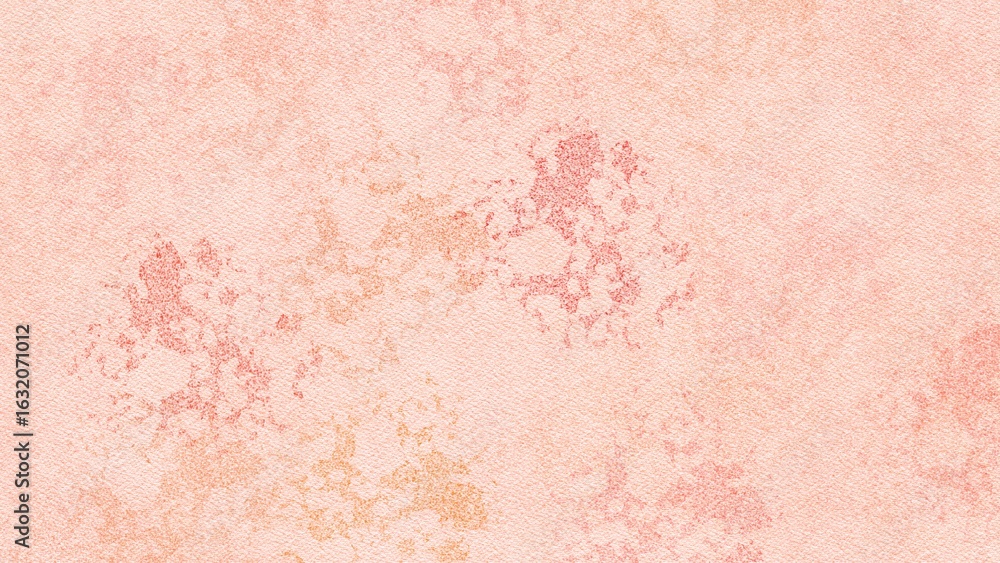 Fototapeta premium Peach Blush Watercolor Texture. Pink Grunge Background.