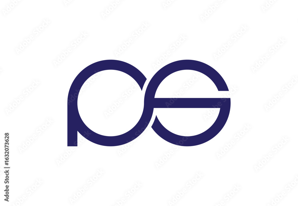 Fototapeta premium Abstract monogram letters os logo symbol design