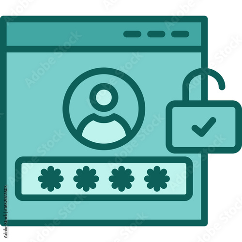 Authorization solid icon