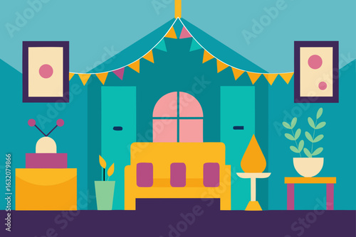 illustration of circus tent