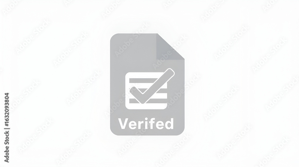 Verified Document Approval Icon Verified Document Approval Icon