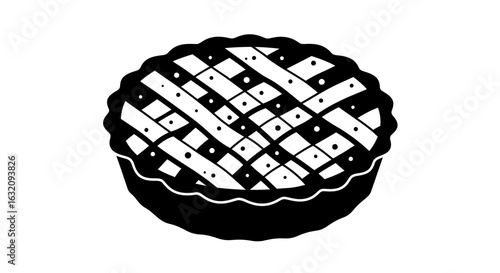 Delicious Homemade Baked Apple Pie with a Flaky Golden Brown Lattice Crust a Classic Comfort Food Dessert Perfect for Any Occasion