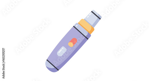 Purple electric facial cleansing brush with dual speed and ergonomic design