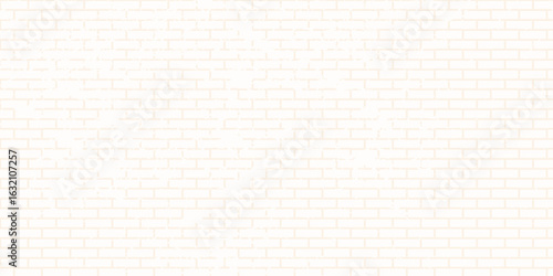 Brick wall seamless geometric texture. White design - simple vector background.