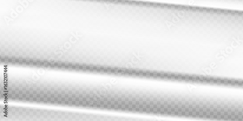 Shadow blinds. Light from window isolated on transparent background. Overlay effect. Shade jalousie. Reflected shadow on wall. Reflect sun from blind for design mockup. Reflecting lights. Vector