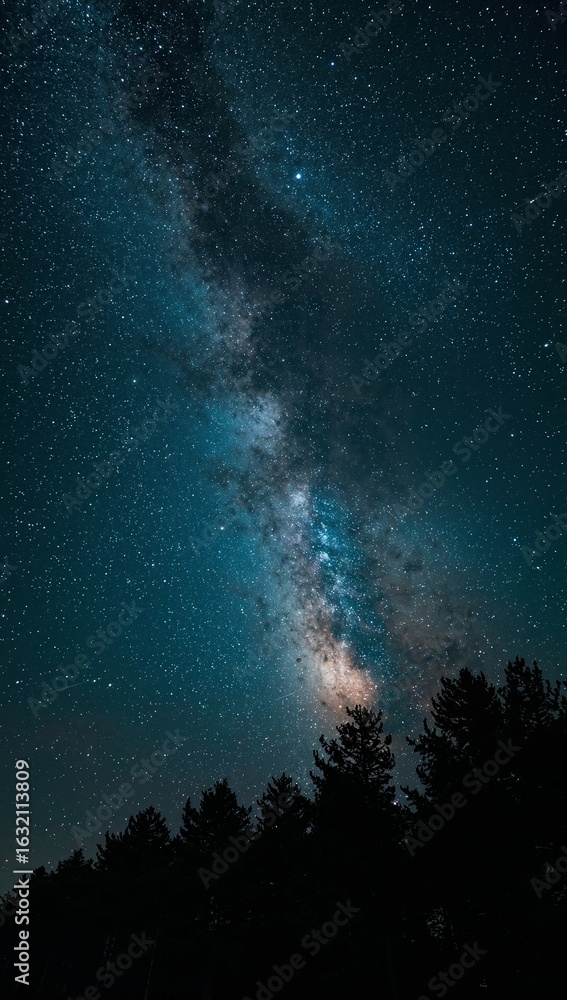 Fototapeta premium starry night sky with stars