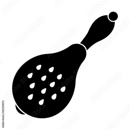 Exotic dragonfruit pitaya fruit tropical food vector graphic art silhouette
