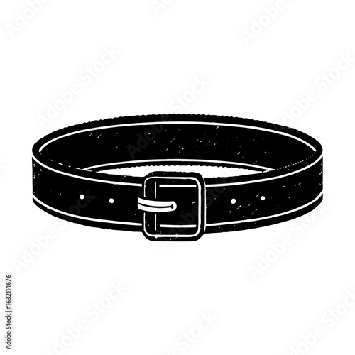 Fashionable waist belt accessory apparel stylish leather belt silhouette