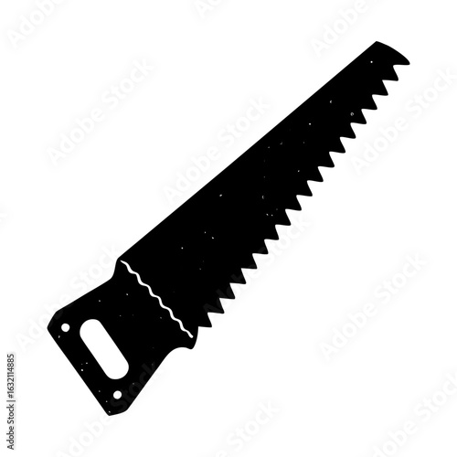 Saw tool carpentry equipment cutting instrument construction silhouette