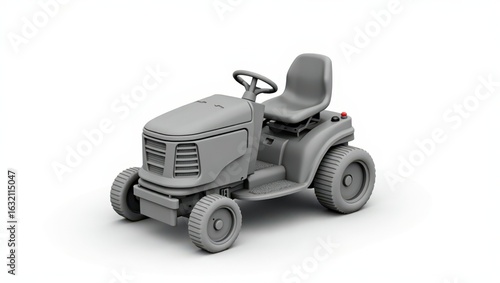 Gray lawn tractor model.