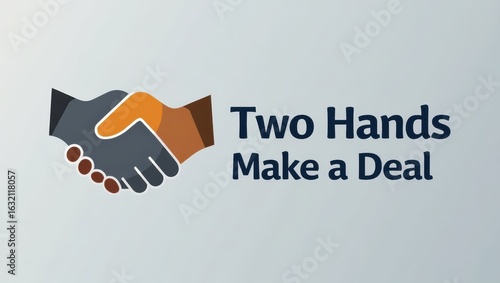 Two hands clasped together in a handshake, symbolizing agreement.