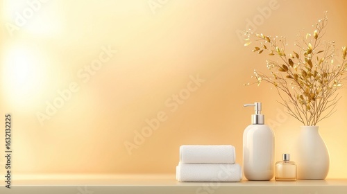 Wallpaper Mural Relaxing spa essentials display tranquil atmosphere product photography soft lighting minimalistic design Torontodigital.ca