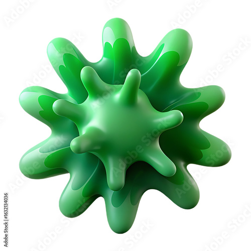 green christmas star