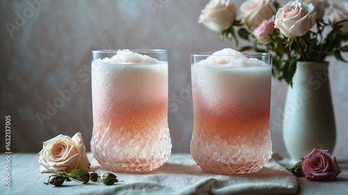 Wallpaper Mural Elegant Frosted Pink Slushy Cocktails Torontodigital.ca