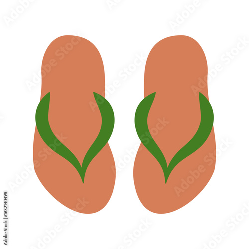 Flipflops - farbiges Icon