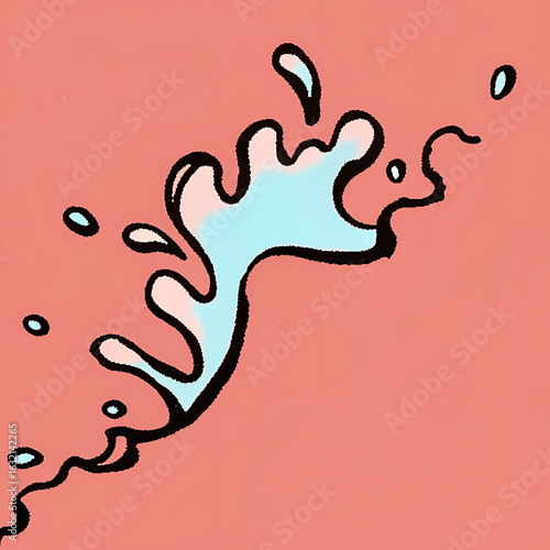 vector illustration of a funny face