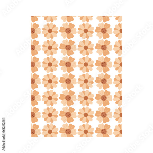Garden Party - Cascading Posy Pattern, Botanical Confetti - Sprinkled Doodle Flowers