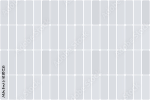 Stacked vertical tile seamless pattern. Grey bricks desing. Vector.
