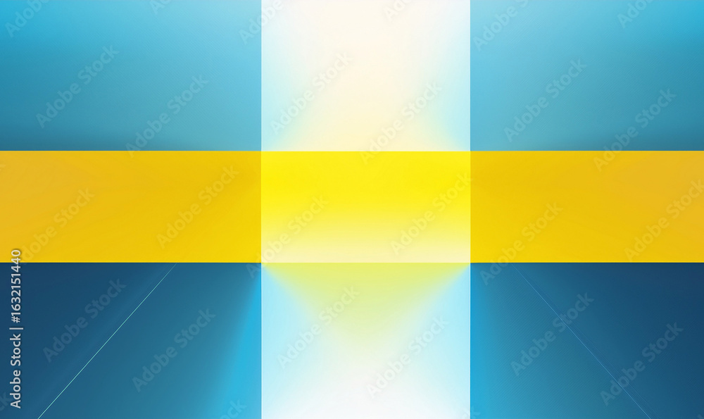 Fototapeta premium 水色と黄色と白の背景画像