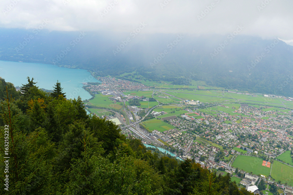 Fototapeta premium View of Interlaken in Switzerland.