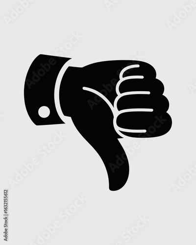 hand with thumb down