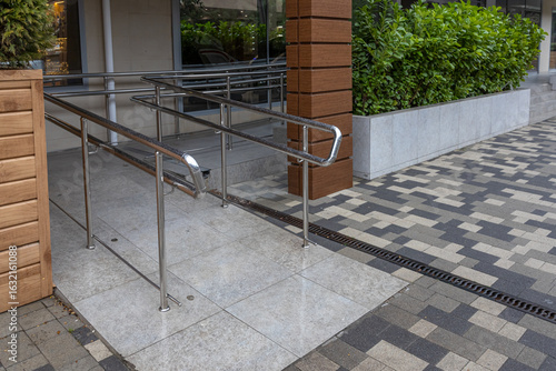 фотографія Handrails for the ramp for the disabled