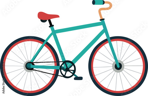 Vector illustration of a bicycle on a transparent background