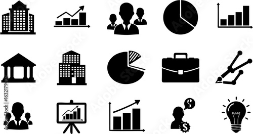 set of vector icons of bussines