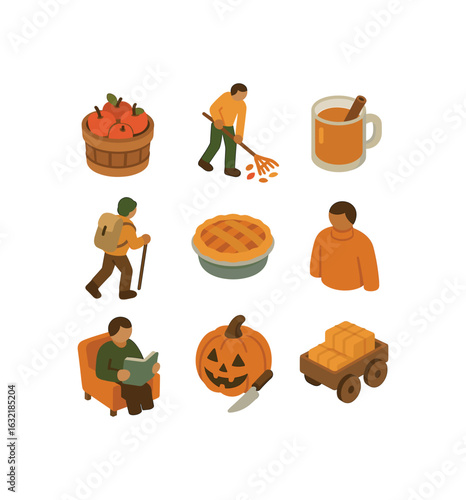 Autumn Activities Icons