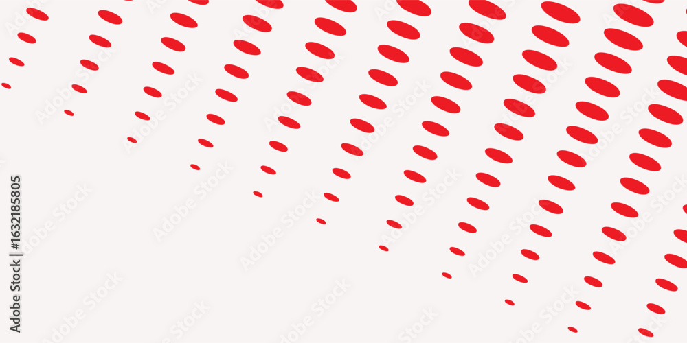 Obraz premium Background with black dots - stock vector Black and white dotted halftone background.Abstract halftone background with wavy surface made of gray dots on white red color