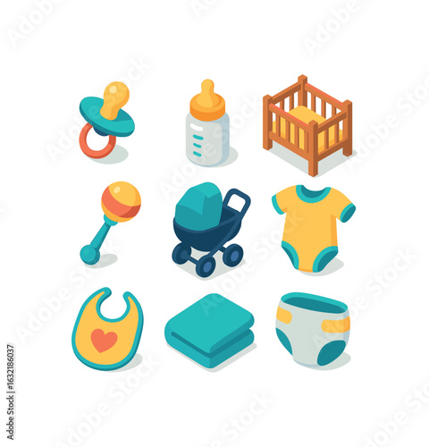 Colorful Baby Icons