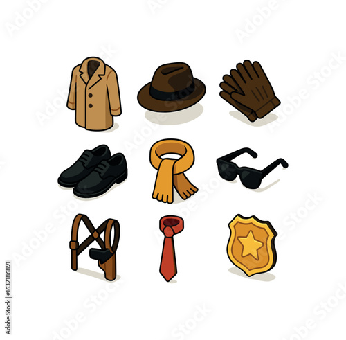 Detective Attire Icons