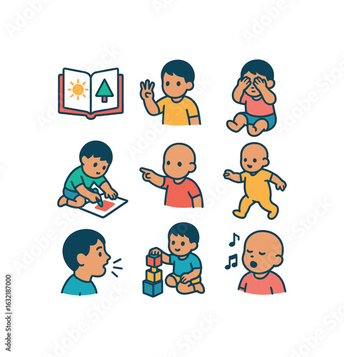 Toddlerhood Icon Set